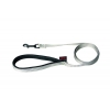 Dog nylon lead - grey - 2,5 x 120 cm comfort handle