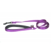 Dog nylon lead - mauve - 1,6 x 120 cm comfort handle