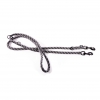 Dog rounded nylon multiple-lenght lead - grey - 1,3 x 200 cm 