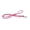 Dog rounded nylon multiple-lenght lead - pink - 1,3 x 200 cm 