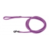 Laisse pour chien - nylon rond mauve - 3 m
