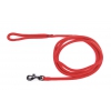 Dog lead - rounded nylon - red - 2 m
