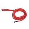 Dog lead - rounded nylon - red - 5 m