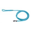 Dog lead - rounded nylon - blue turquoise - 2 m