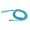Dog lead - rounded nylon - blue turquoise - 5 m