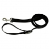Dog nylon strap lead - Black - 1,5 x 20-125cm