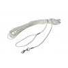 Longe blanche cordeau nylon pour chien - larg 6mm Long 10m