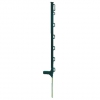 Set of 10 green plastic stakes - Length 75cm - 7 grommets or ribbon