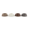 Set of 4 sandstone bowl WOOF for dogs - 390 ml 