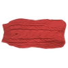 Red ribbed jumper - Lenght 50cm