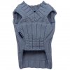 Grey wool dog sweater - size S - Chest 36-38 cm back 23-25 cm