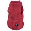 Dog sweater - twisted - red - T35 - 35cm