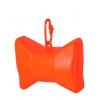 Picks up dirt - bag dispenser - Bow orange - small bow