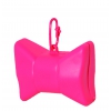 Picks up dirt - bag dispenser - Bow pink - large bow