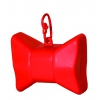 Picks up dirt - bag dispenser - Bow red - large bow
