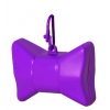 Picks up dirt - bag dispenser - Bow purple - large bow