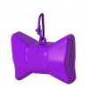 Picks up dirt - bag dispenser - Bow purple - small bow