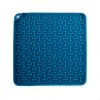 Tapis de léchage "carré" silicone pour chien et chat - bleu