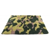 Thick carpet PetBed - to keep dogs and cats dry - Green camouflage patterns - cut - Length 100cm - width 75cm