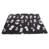 Thick carpet PetBed - to keep dogs and cats dry - Patterns white eyes on gray background - cut - Length 100cm - width 75cm