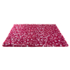 PetBed Thick Carpet - to keep dogs and cats dry - Red and grey - cut out - Length 75cm - width 50cm