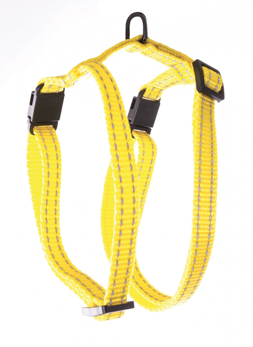 Harnais De Conduite Nylon Jaune Et Noir – Taille Cob, Poney, Mini Shetland – Neuf