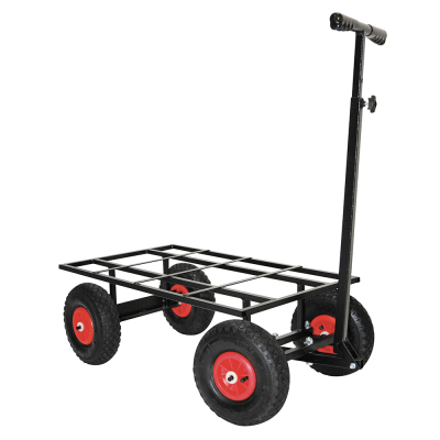 Trolleys with inflatable wheels - 100x60cm - black