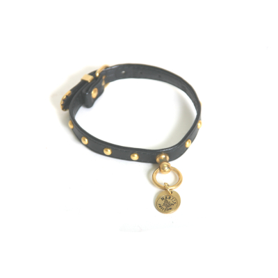 Collier - Vernis point - <35cm - 1.2cm - noir