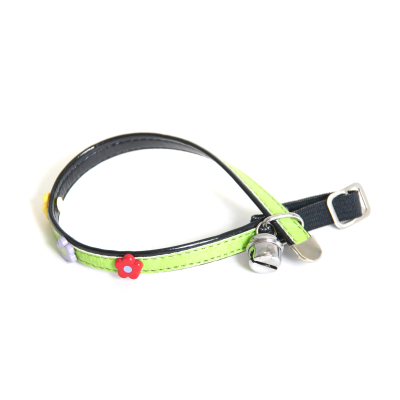 Collier pour chat en nylon - Paquerette - <30cm - 1.2cm - vert