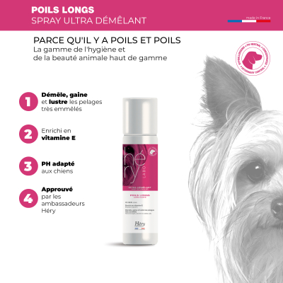 Spray ultra démêlant poils longs - Héry Labo - 125ml