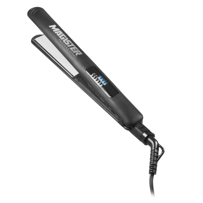 Silver Titanium Ceramic Plate Hair Straightener