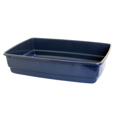 Bac à litière sans rebord en plastique - 22L - multicolore