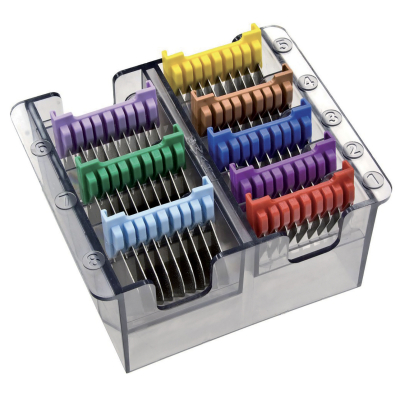 Set of 8 metal counter-combs for cutting heads