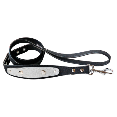 Laisse - Cœur Metal - 1.20m - noir
