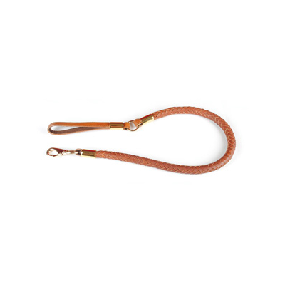 Laisse en simili cuir avec ressort - Chasse Vivog - <108cm - 2cm - marron