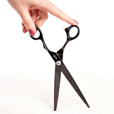 Ciseaux droits Black Titanium - Optimum - 21,5 cm