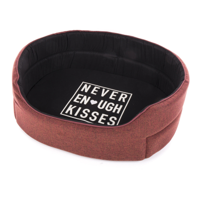Lot de 7 corbeilles ovales - Never Enough Kisses - rouge
