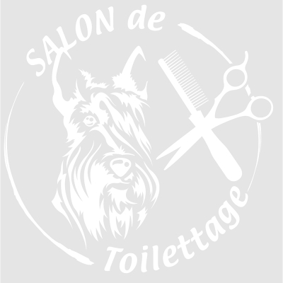 Autocollant - Tete de Scottish - 40cm - blanc