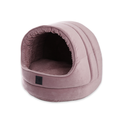 Collier droit confort pour chien en nylon mauve