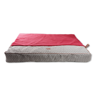 Harnais baudrier pour chien en nylon rouge - larg 40 mm Long 90 à 110cm