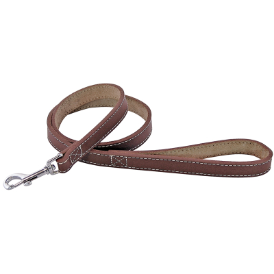 Laisse en cuir - Chasse - 1m - 2cm - marron