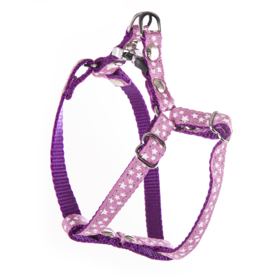 Harnais en nylon - Etoiles - XS - Rose