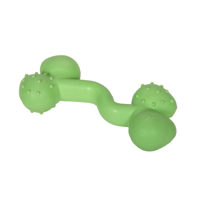 Rubber dental bone - Rubb'n'Dental - L - 18cm - green