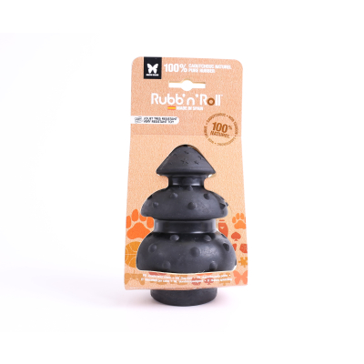 Durable rubber circus toy - Rubb'n'Black - XL - 15cm - black