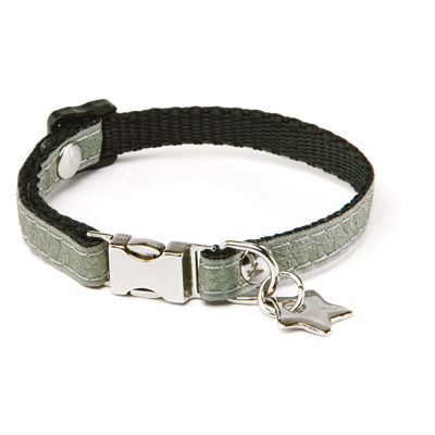 Nylon collar - So chic - 18/28cm - 1cm - green