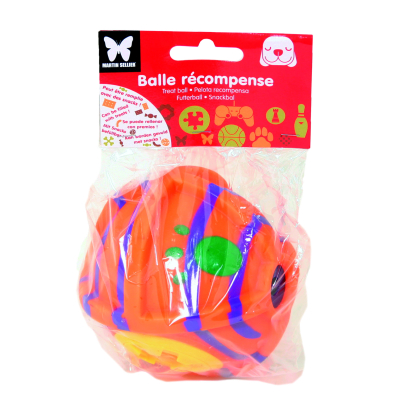 Balle friandise en vinyle - 14cm - orange