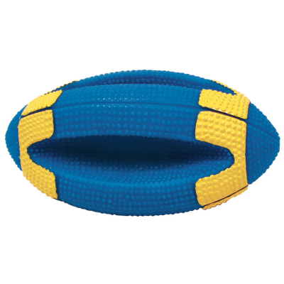 Vinyl rugby ball with rope - Sports - 23cm - blue