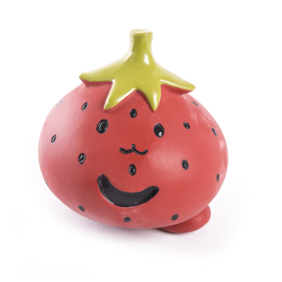 Fraise en latex - Les amis vitaminés - rouge