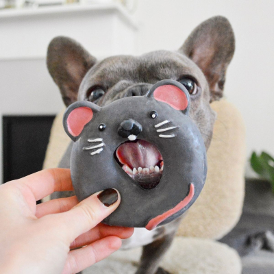 Donut en latex - Brie Donuts - gris