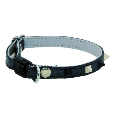 Leather Cat Collar - Glam & Colour - Black